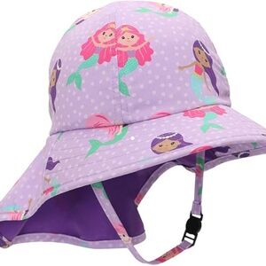 Zoocchini Toddler Cape Sunhat UPF 50+ 2-4 years Mermaid Swim Hat